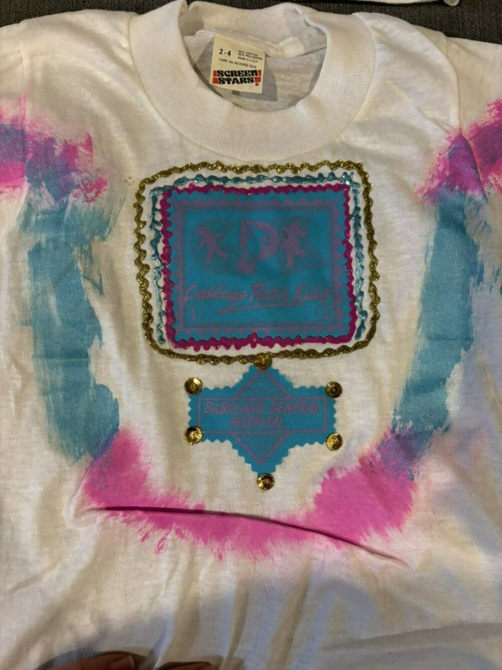 (4) Vintage Cabbage Patch Kids T-Shirts HUG A KOOSA 20 Years Baby Size 12 Months - Picture 10 of 10